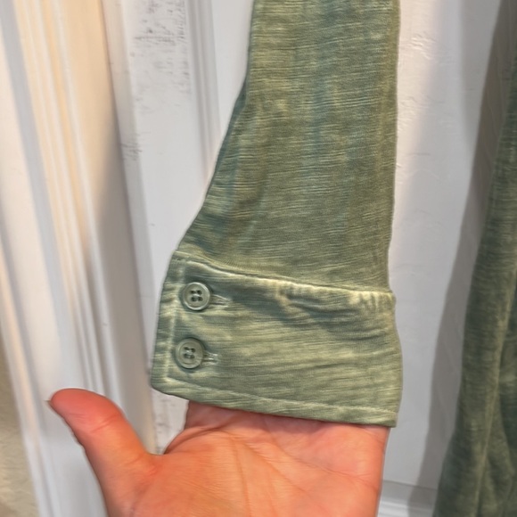 Peruvian Connection Lagos Button Front Midi Dress Green S - Picture 5 of 8